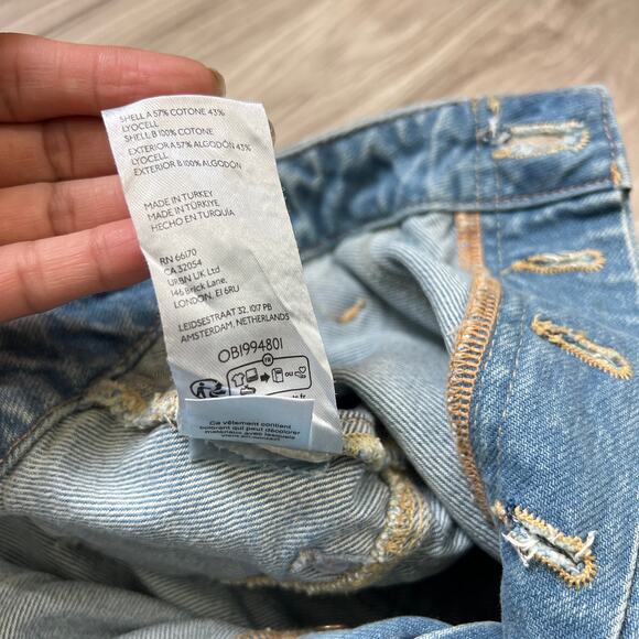 Free People We The Free Popular Demand Patched Jeans Size 30 - Picture 11 of 16